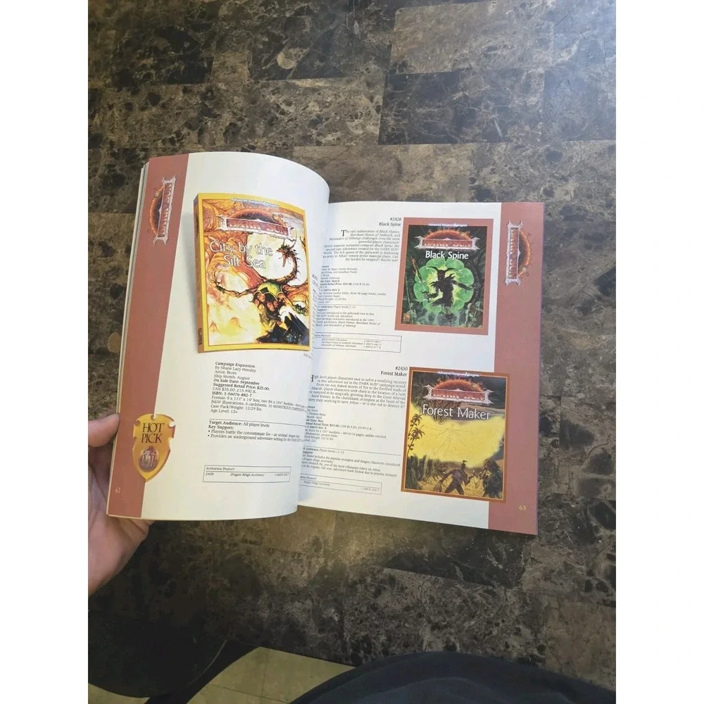 1994 TSR MASTER CATALOG THE BEST IN GAMES & BOOKS VGC! Dungeons Dragons D&D